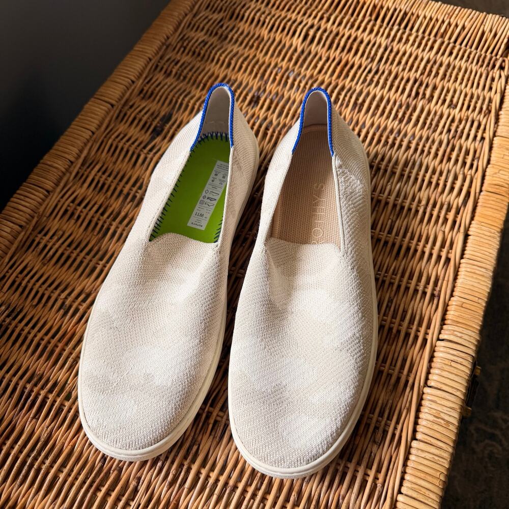 Rothy's The Slip On Camo Sand Cream Knit Fabric Casual Low Top Shoe Women‎ 11